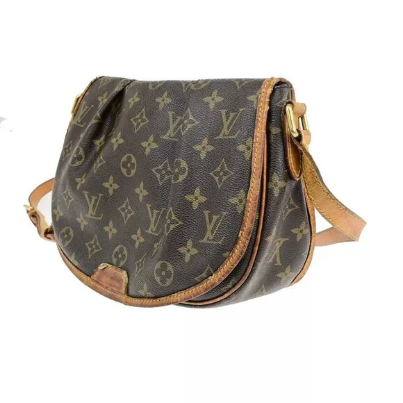 LOUIS VUITTON Menilmontant PM Shoulder Bag Monogram Leather